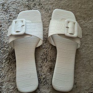 NEW Faux Croc Slide Sandals